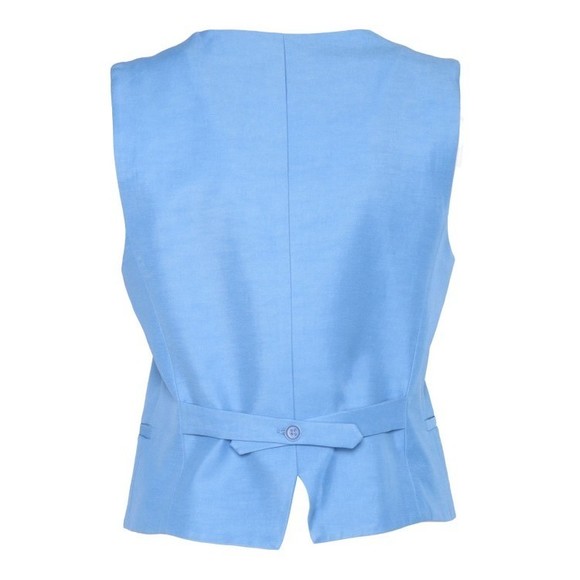 P.A.R.O.S.H. Tailored Blue Gilet With Deep V-Neckline - NWT - Picture 2 of 2